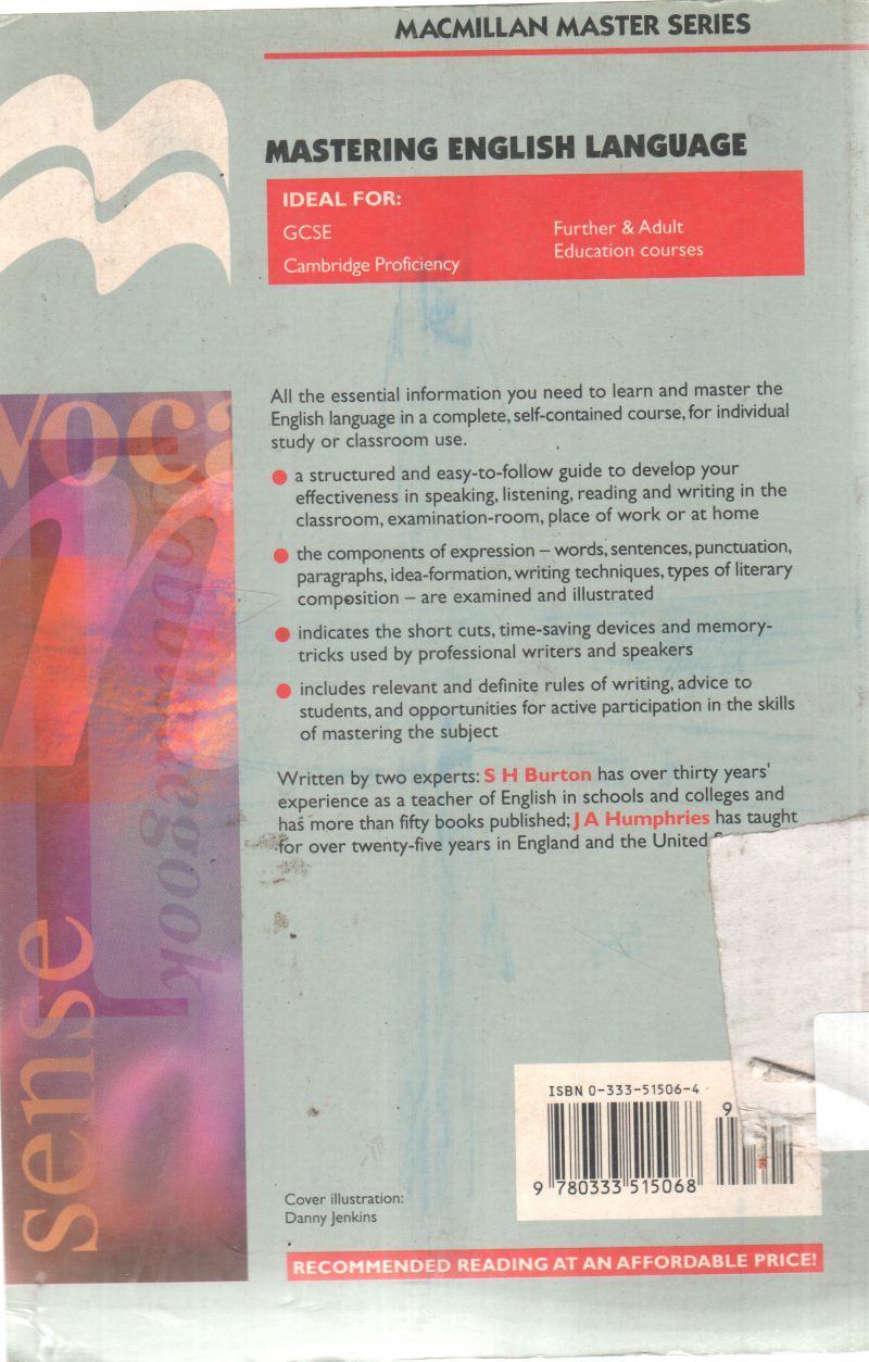 MASTERING ENGLISH LANGUAGE BY S H BURTON - Image 2