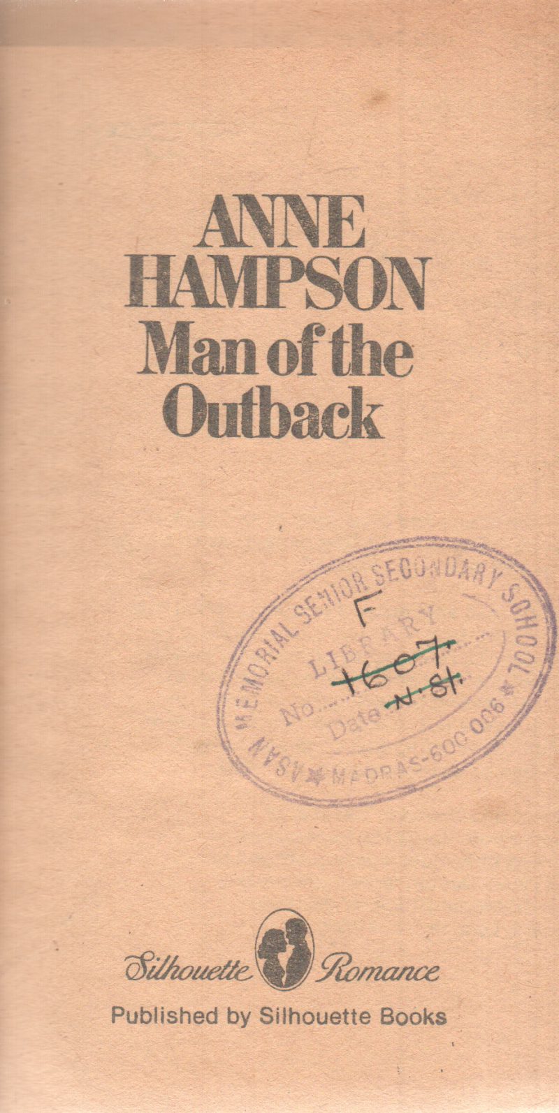 MAN OF THE OUTBACK BY ANNE HAMPSON