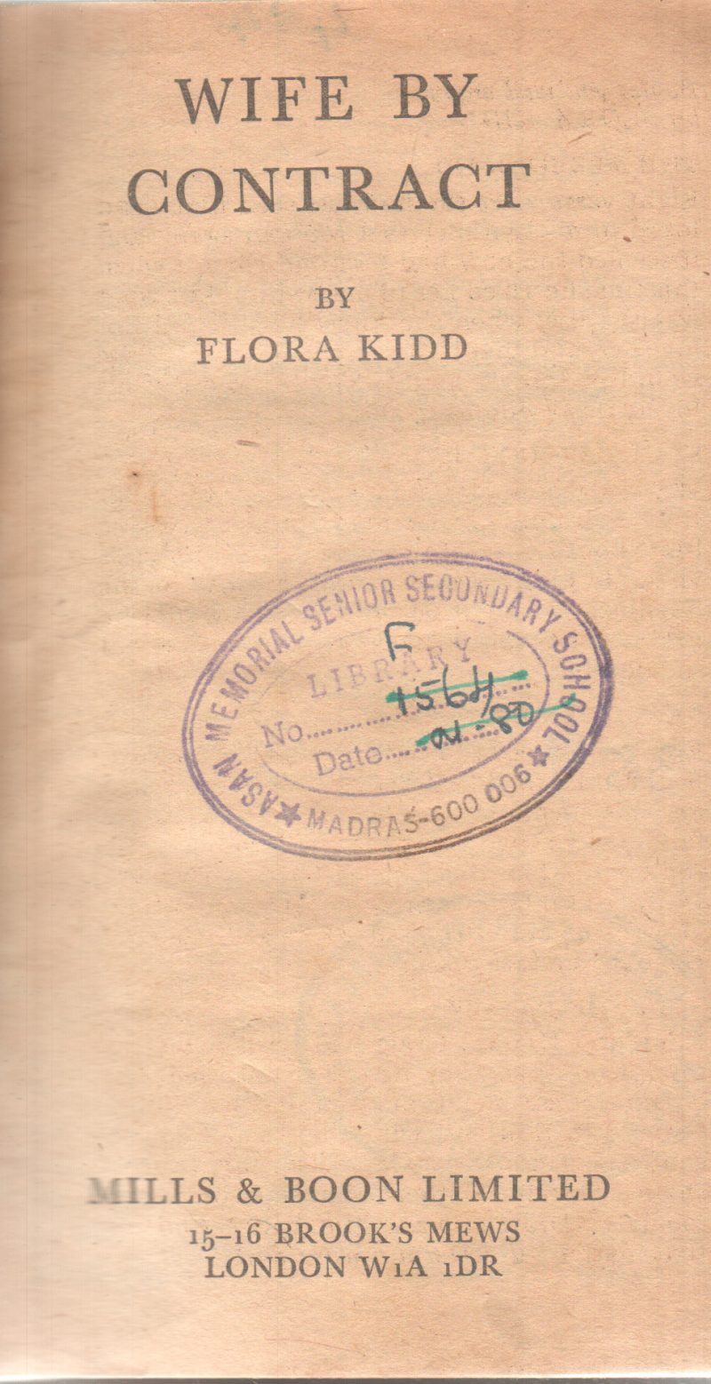 WIFE BY CONTRACT BY FLORA KIDD