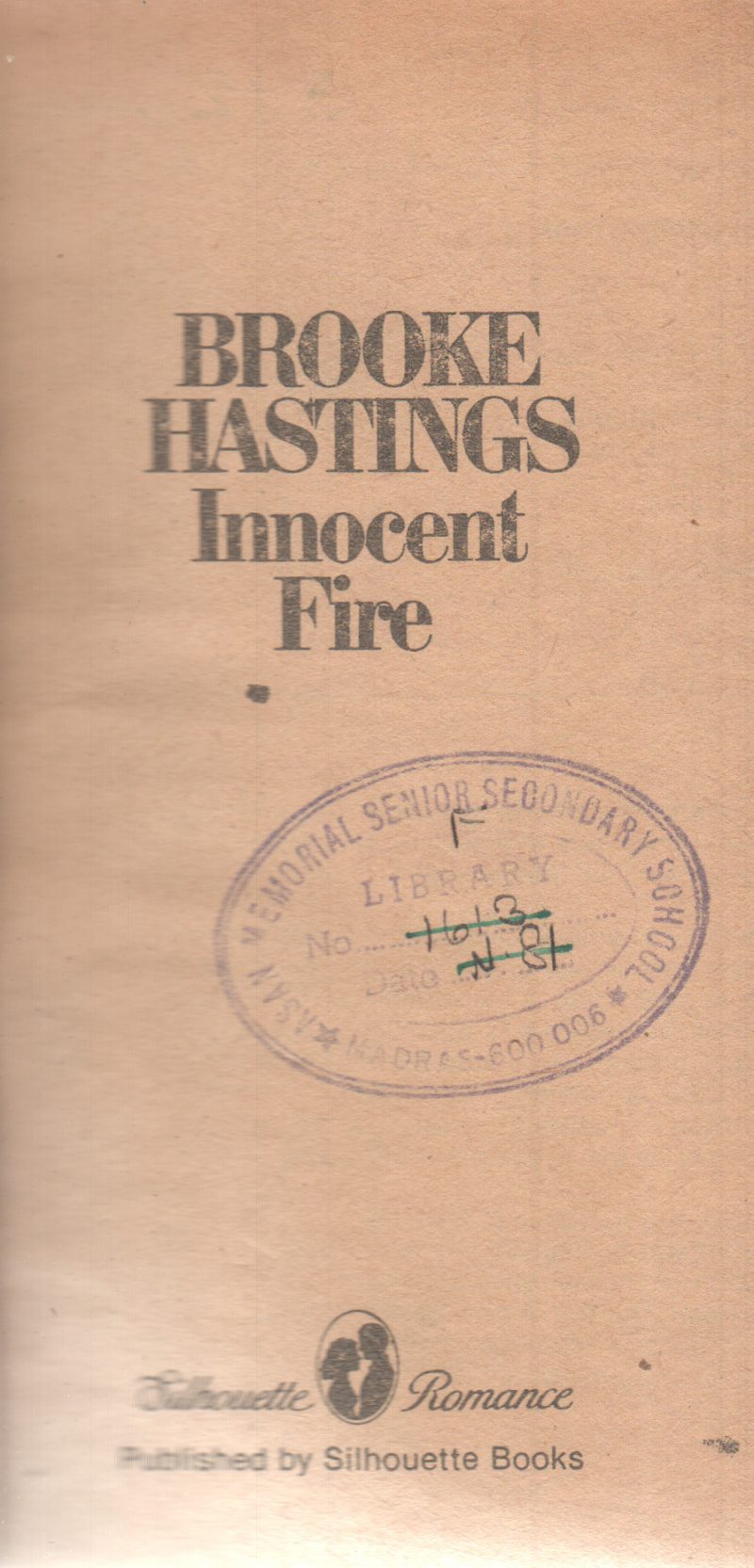 INNOCENT FIRE BY BROOKE HASTINGS