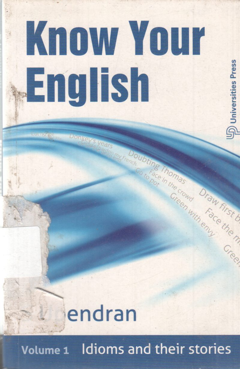 KNOW YOUR ENGLISH BY S. UPENDRAN