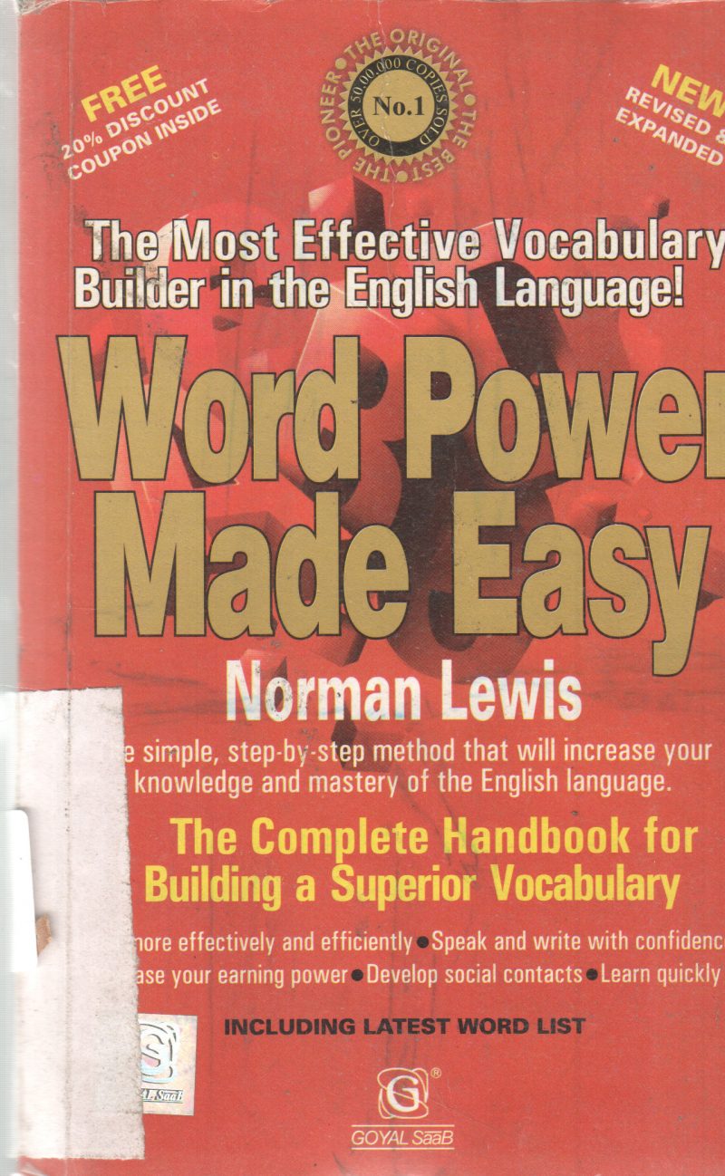 WORD POWER MADE EASY BY NORMAN LEWIS