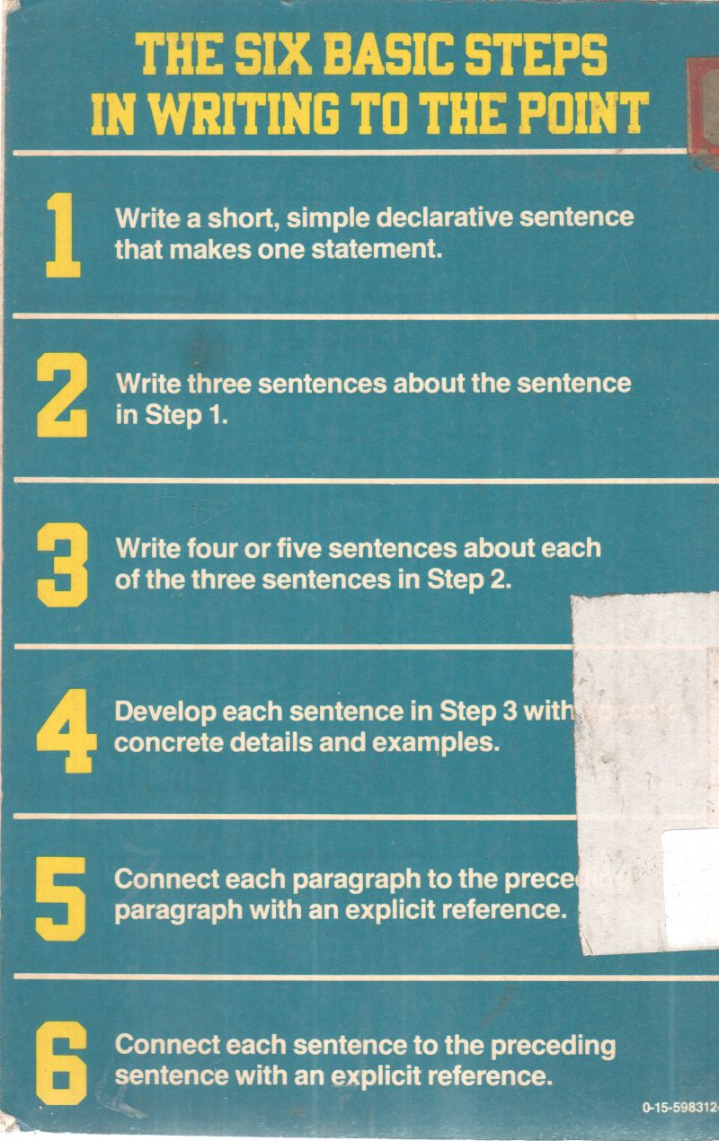 WRITING TO THE POINT 6 BASIC STEPS BY WILLIAM J. KERRIGAN - Image 2