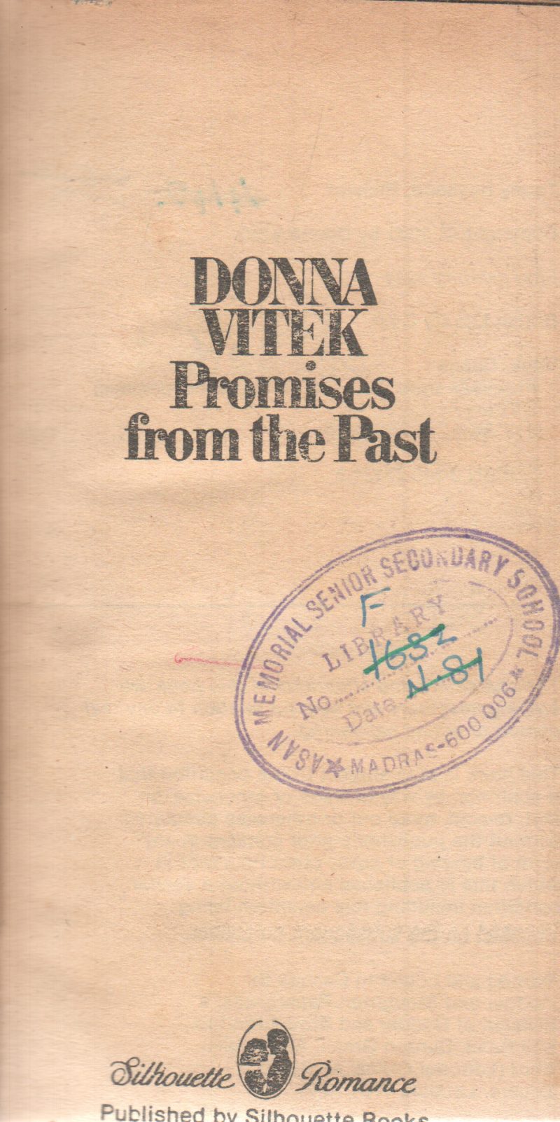 PROMISES FROM THE PAST BY DONNA VITEK