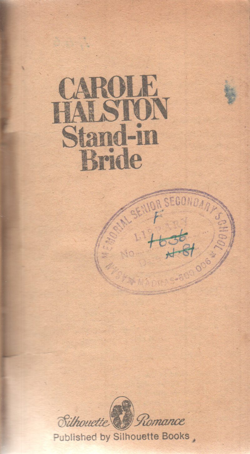 STAND-IN BRIDE BY CAROLE HALSTON
