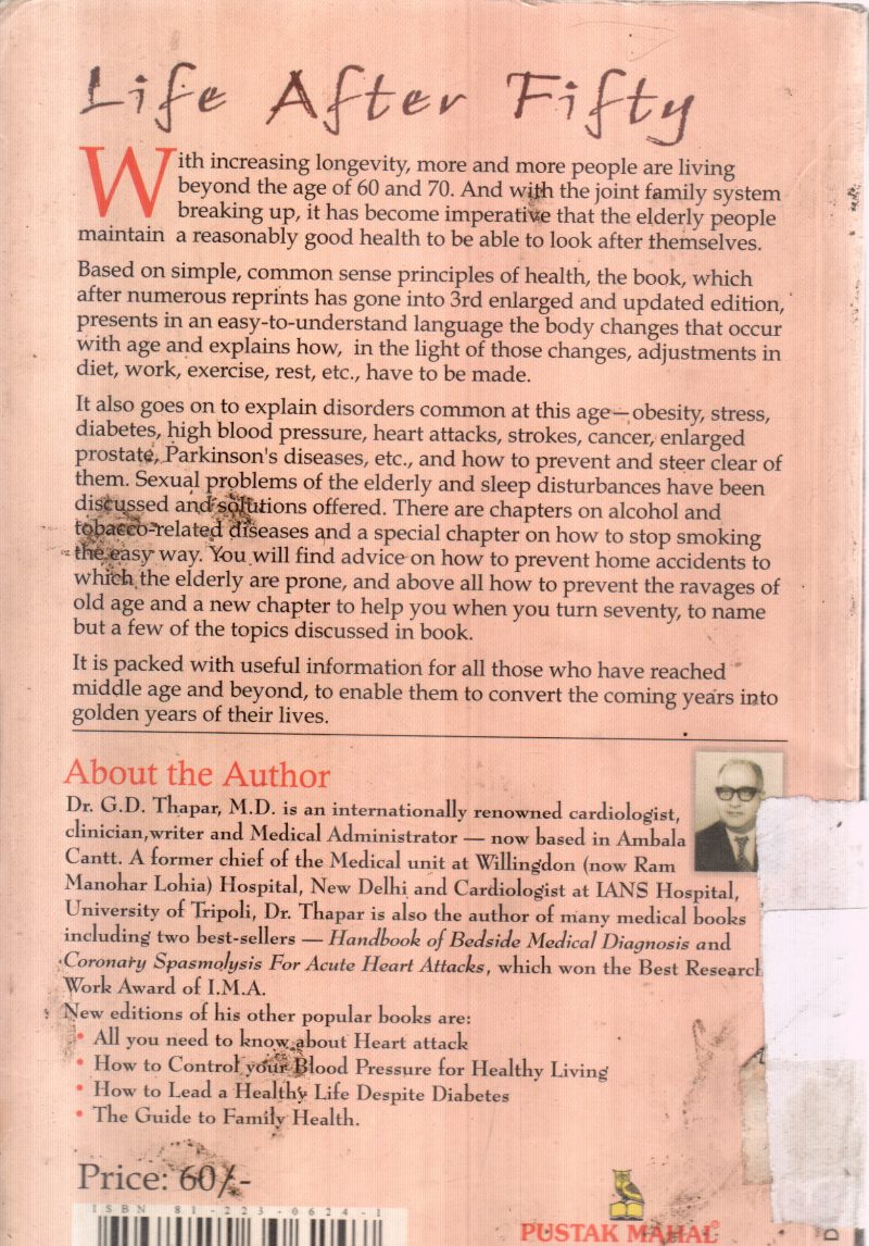 LIFE AFTER FIFTY BY DR.G D THAPAR - Image 2