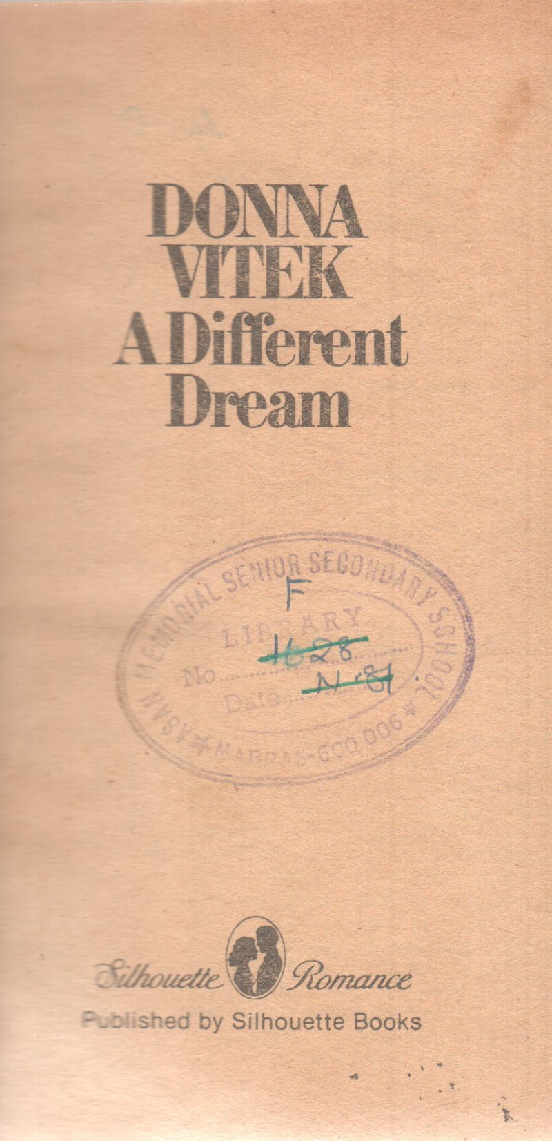 A DIFFERENT DREAM BY DONNA VITEK