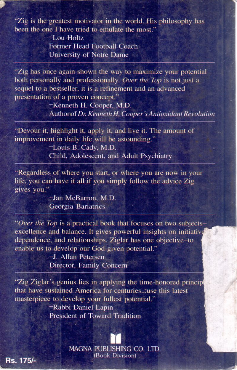 OVER THE TOP BY ZIG ZIGLAR - Image 2