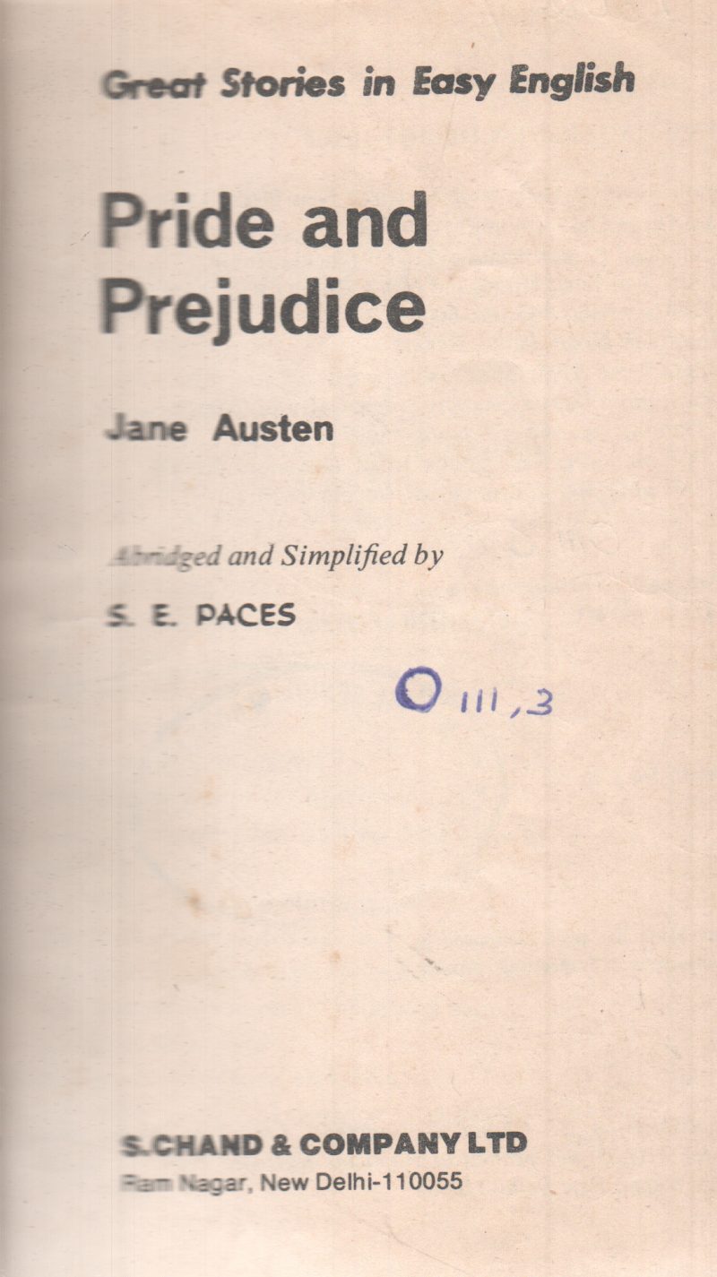 PRIDE AND PREJUDICE BY JANE AUSTEN