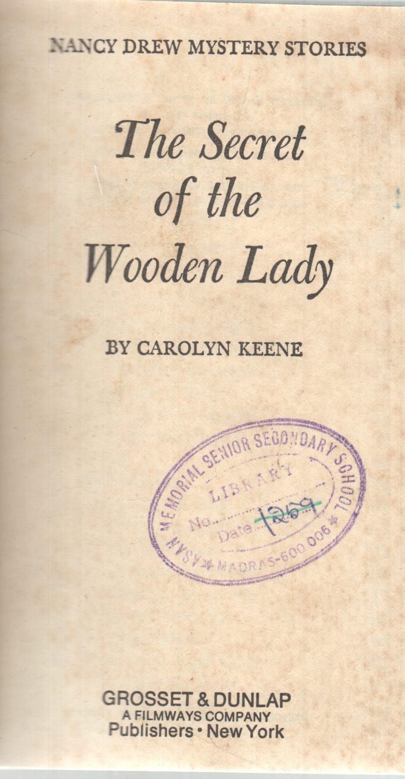 THE SECRET OF THE WOODEN LADY BY CAROLYN KEENE