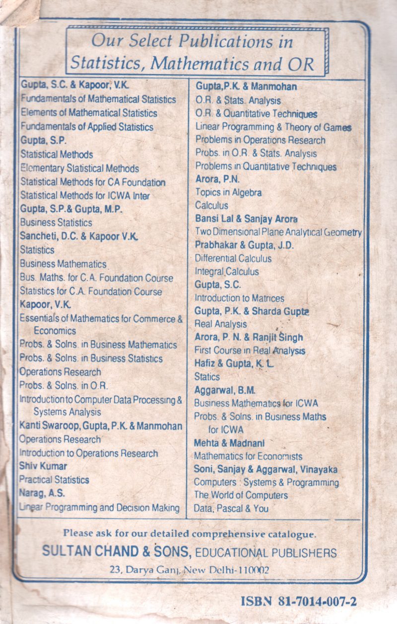 STATISTICAL METHODS BY S P GUPTA - Image 2