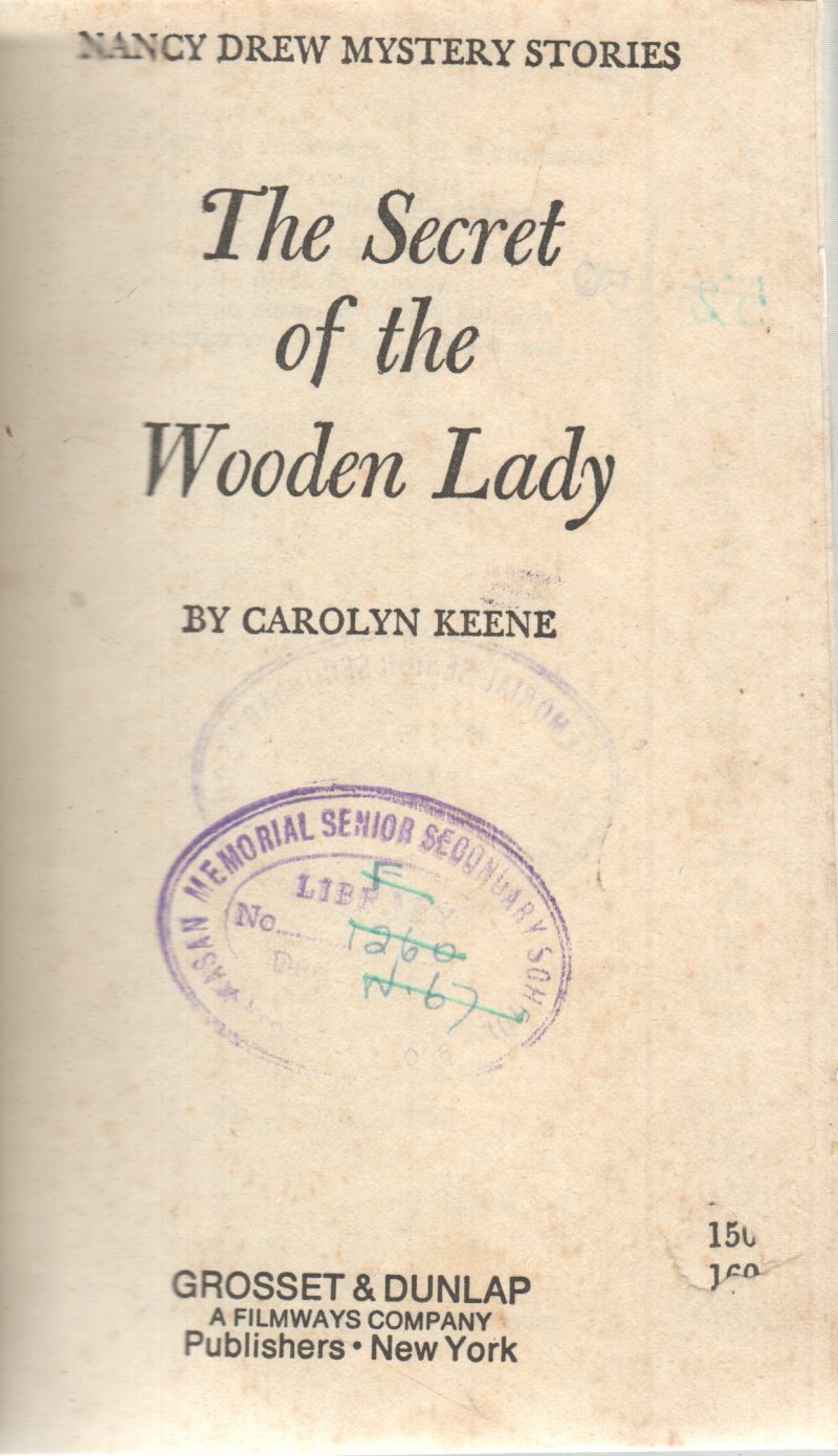 THE SECRET OF THE WOODEN LADY BY CAROLYN KEENE