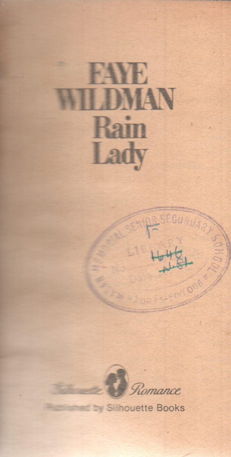 RAIN LADY BY FAYE WILDMAN