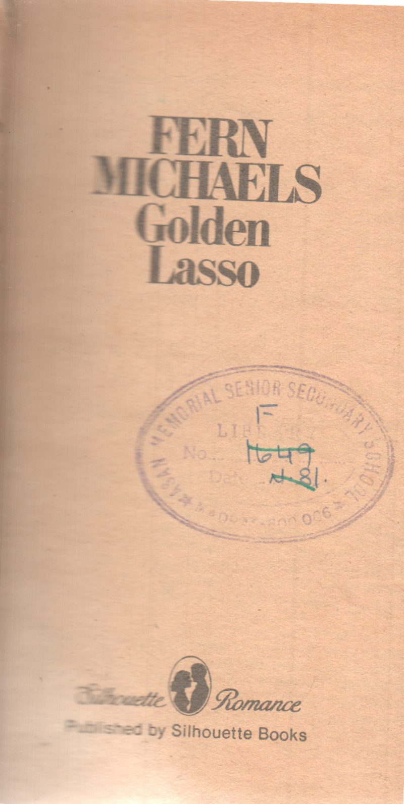 GOLDEN LASSO BY FERN MICHAELS