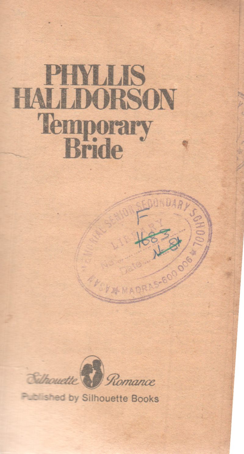 TEMPORARY BRIDE BY PHYLLIS HALLDORSON