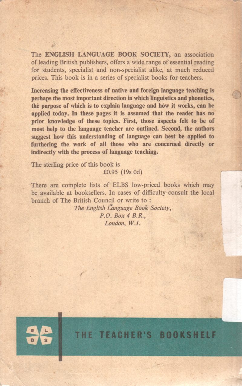 THE LINGUISTIC SCIENCES AND LANGUAGE TEACHING BY M.A.K. HALLIDAY - Image 2