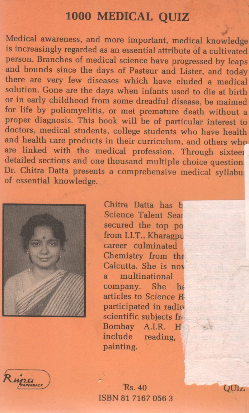 1000 MEDICAL QUIZ BY CHITRA DATTA - Image 2