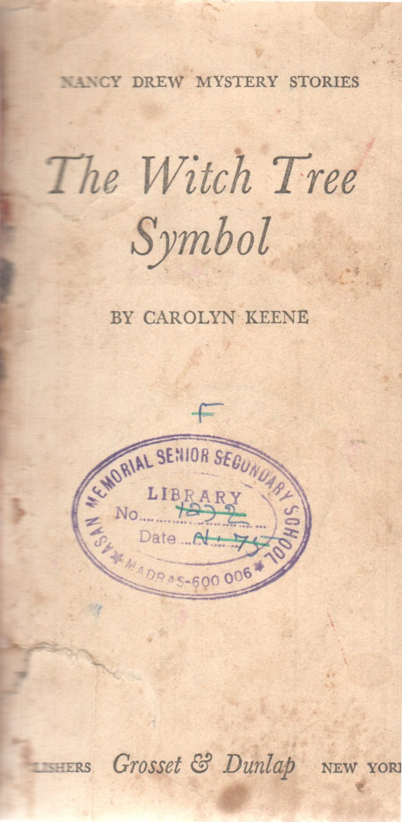 THE WITCH TREE SYMBOL BY CAROLYN KEENE