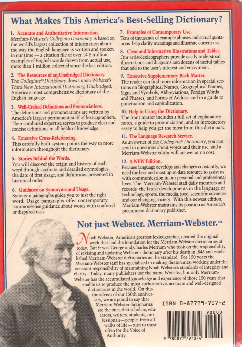 MERRIAM WEBSTER'S COLLEGIATE DICTIONARY - Image 2
