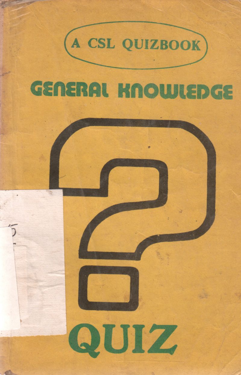 GENERAL KNOWLEDGE QUIZ