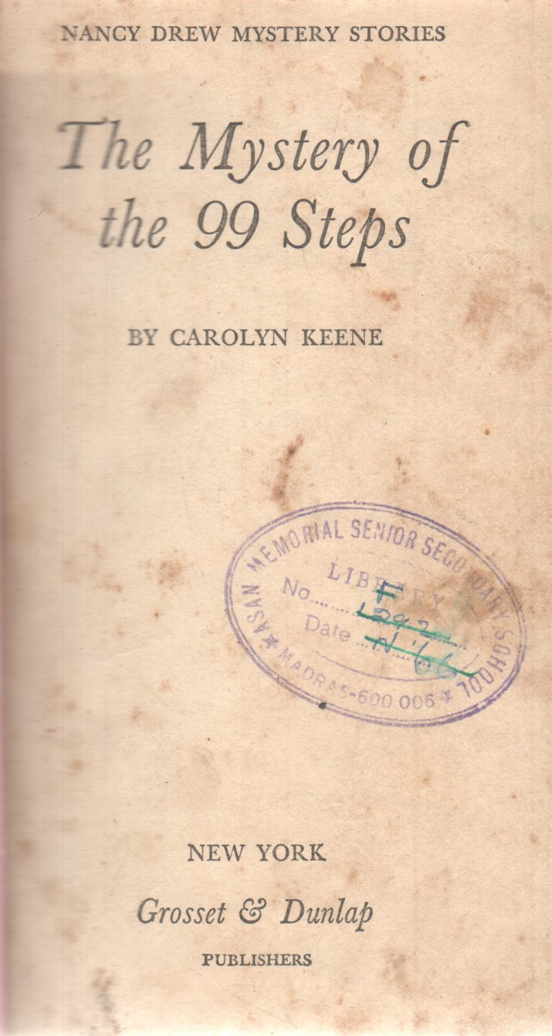 THE MYSTERY OF THE 99 STEPS BY CAROLYN KEENE