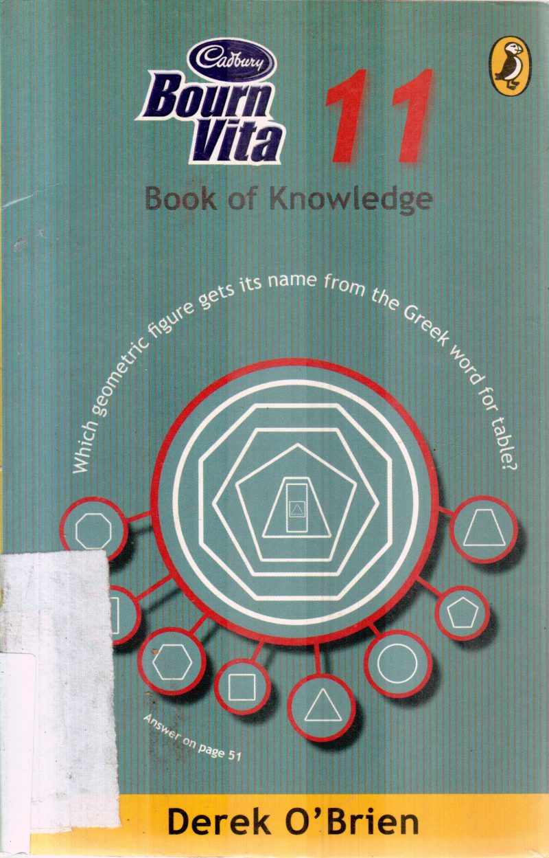 BOURNVITA BOOK OF KNOWLEDGE BY DEREK O'BRIEN