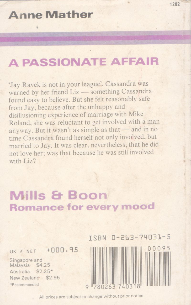 A PASSIONATE AFFAIR BY ANNE MATHER - Image 2