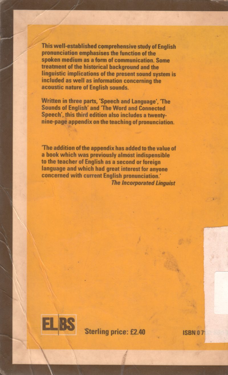 AN INTRODUCTION TO THE PRONUNCIATION OF ENGLISH BY A.C. GIMSON - Image 2