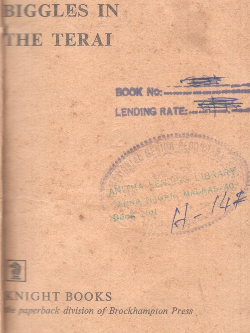 BIGGLES IN THE TERAI BY W.E. JOHNS