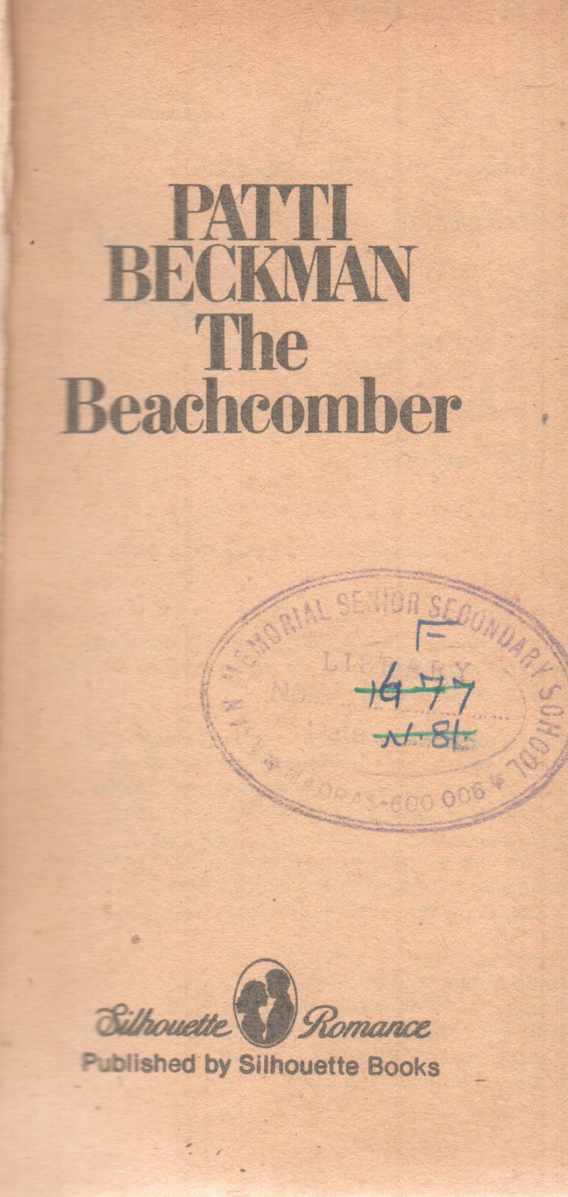 THE BEACHCOMBER BY PATTI BECKMAN