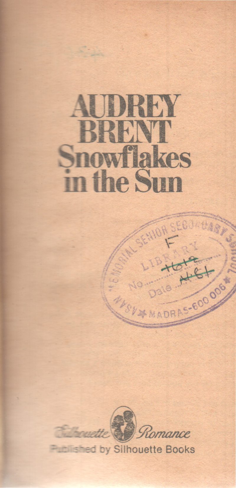 SNOWFLAKES IN THE SUN BY AUDREY BRENT