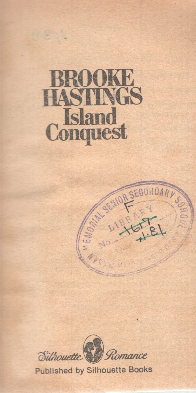 ISLAND CONQUEST BY BROOKE HASTINGS