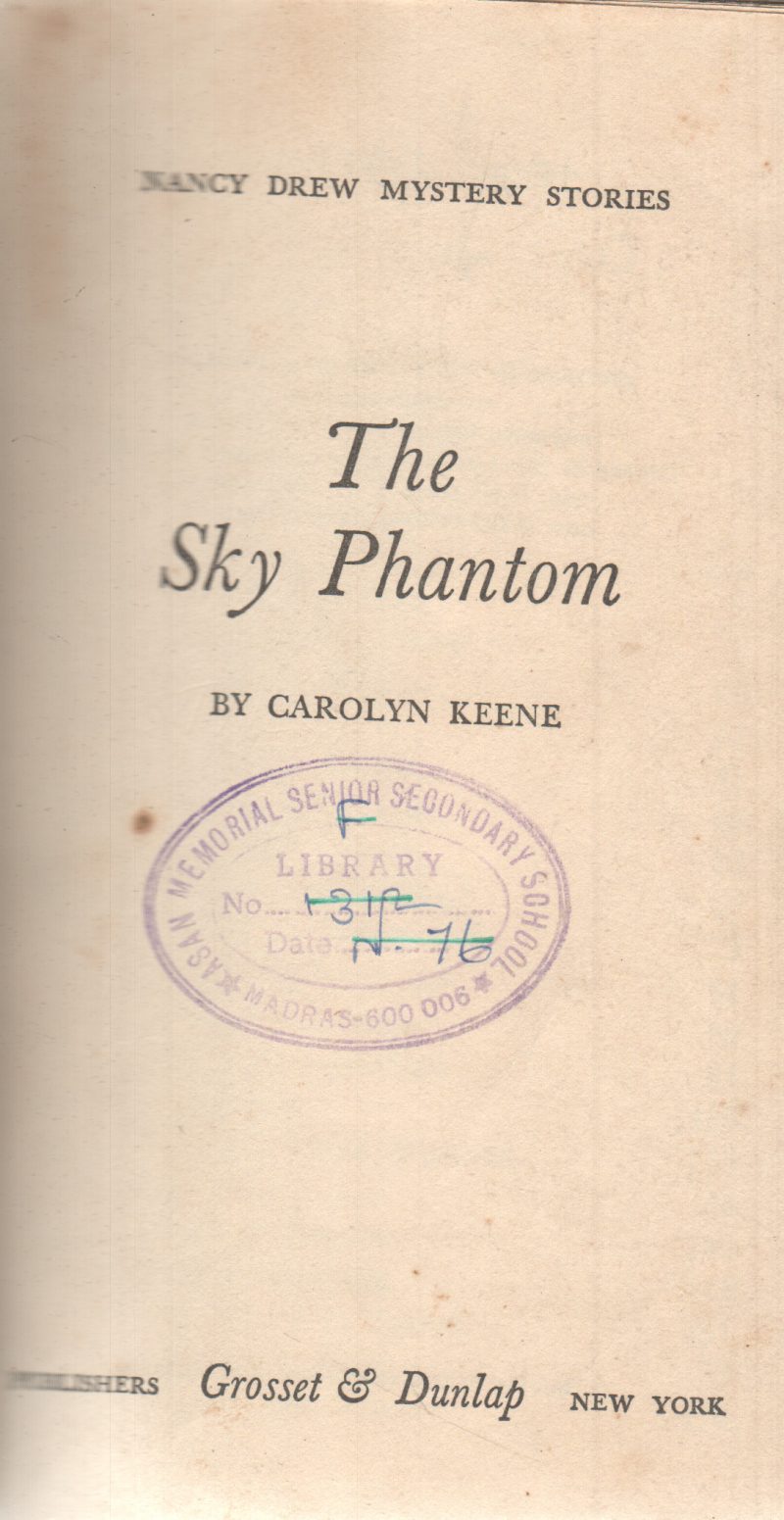 THE SKY PHANTOM BY CAROLYN KEENE