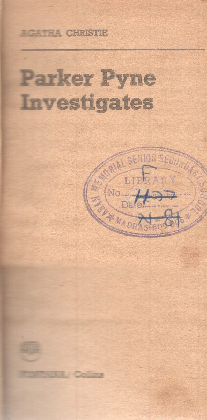 PARKER PYNE INVETIGATES BY AGATHA CHRISTIE