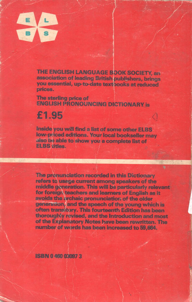 ENGLISH PRONUNCING DICTIONARY BY DANIEL JONES - Image 2