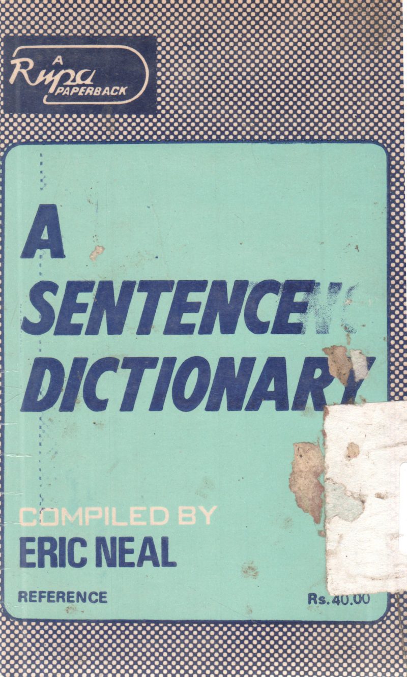 A SENTENCE DICTIONARY BY ERIC NEAL - Image 2