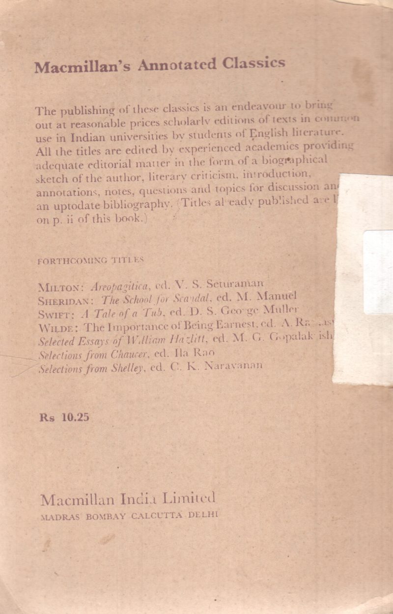 SAMUEL JOHNSON LIFE OF MILTON BY P.V. RAMACHANDRAN - Image 2