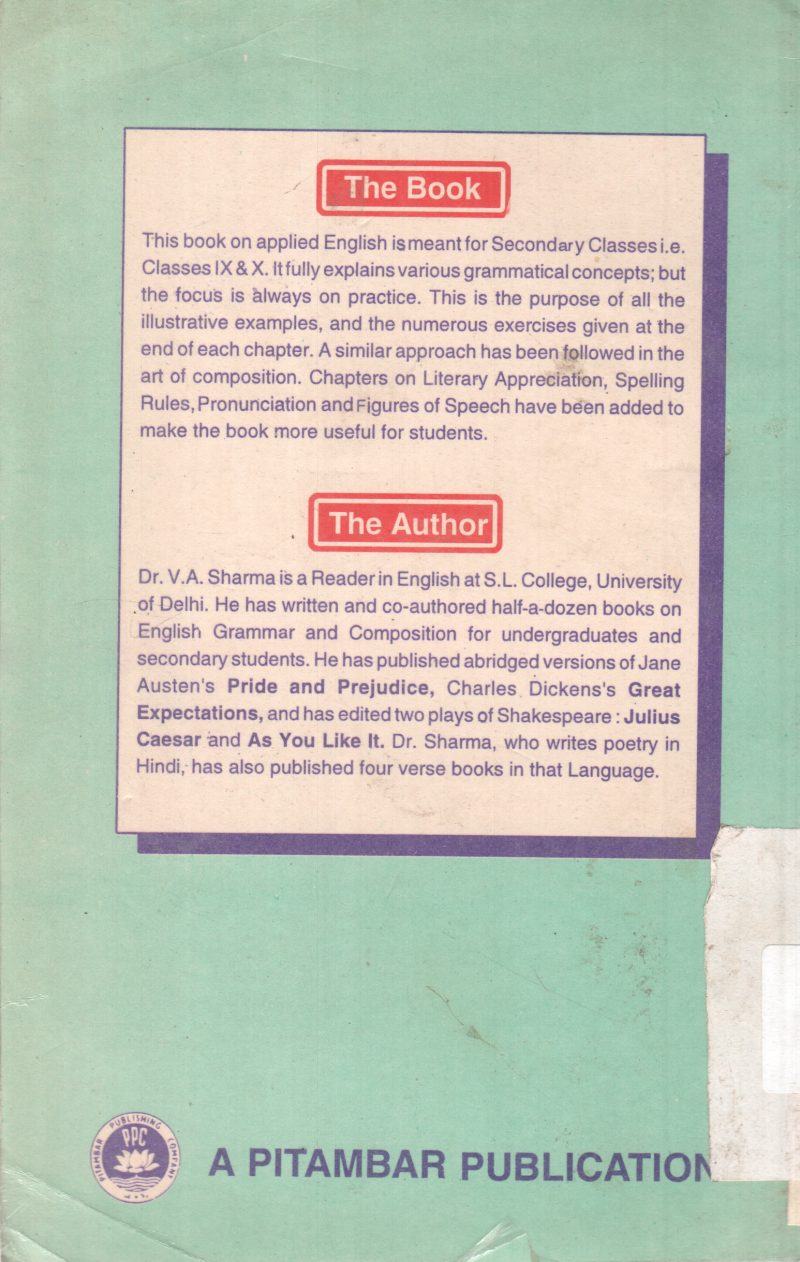 A COURSE IN APPLIED ENGLISH BY V.A. SHARMA - Image 2