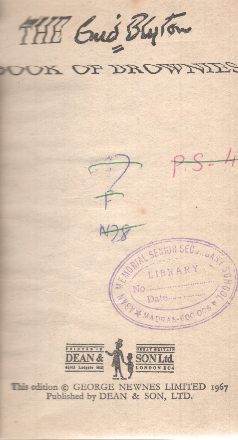 BOOK OF BROWNIES BY ENID BLYTON