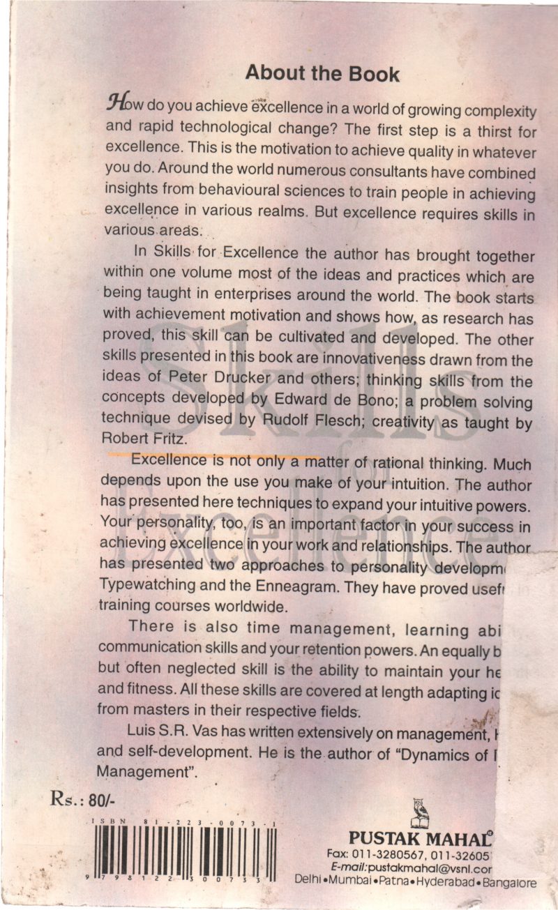 SKILLS FOR EXCELLENCE BY LUIS S.R VAS - Image 2
