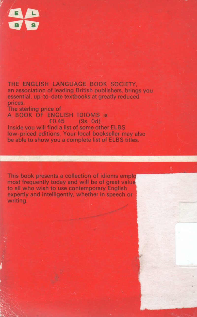 A BOOK OF ENGLISH IDIOMS - Image 2
