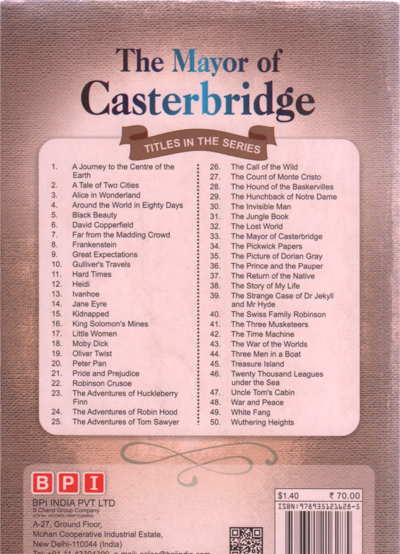 THE MAYTOR OF CASTER BRIDGE BY THOMAS HARDY - Image 2