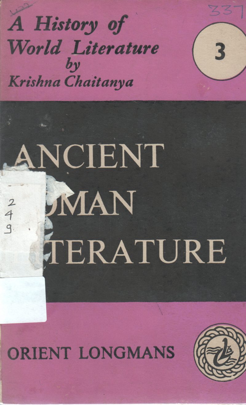 ANCIENT ROMAN LITERATURE BY KRISHNA CHAITANYA