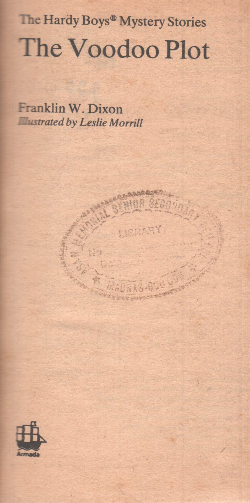 THE VOODOO PLOT BY FRANKLIN W. DIXON