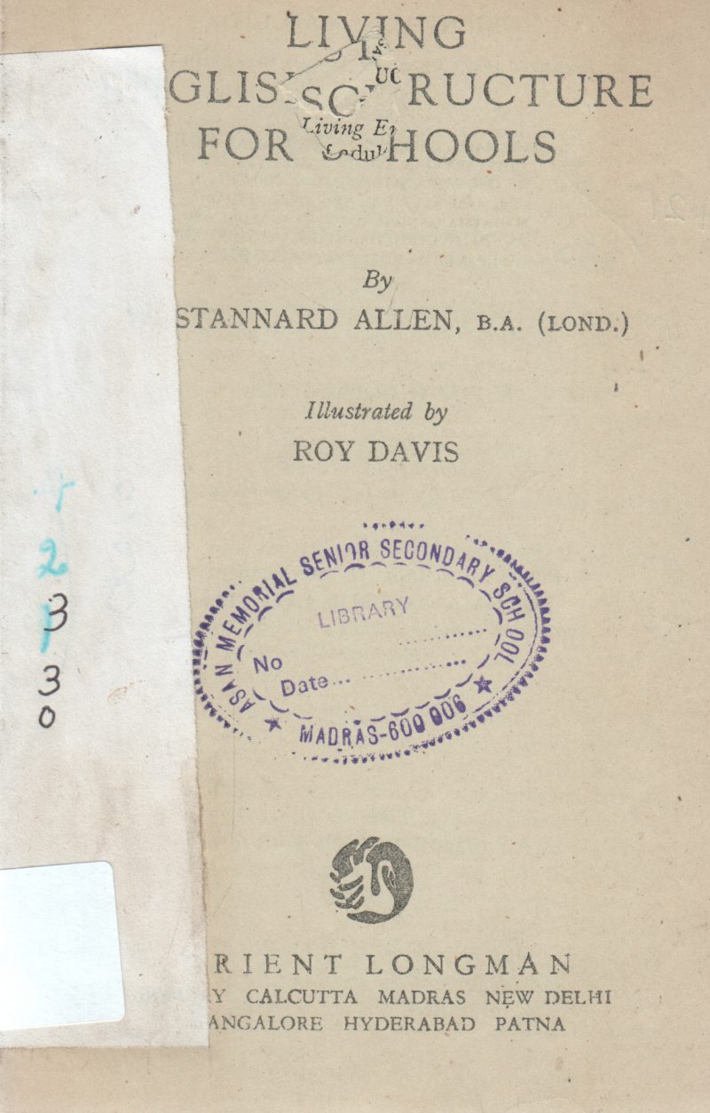 LIVING ENGLISH STRUCTURE FOR SCHOOL BY ROY DAVIS