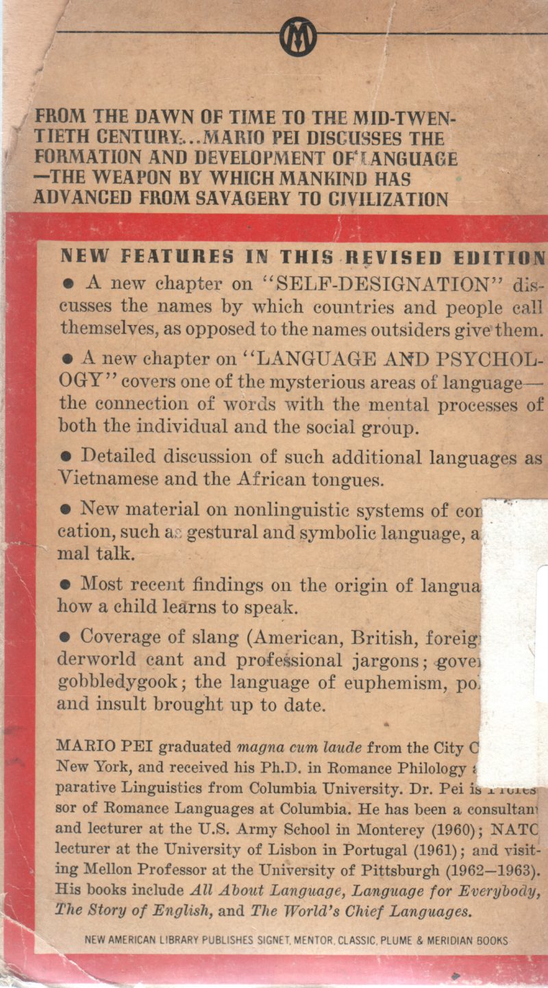 THE STORY OF LANGUAGE BY MARIO PEI - Image 2