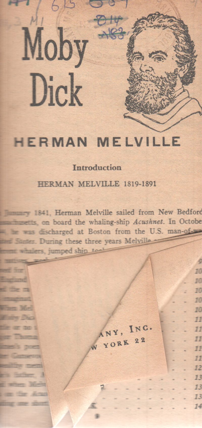 HERMAN MELVILLE BY MOBY DICK