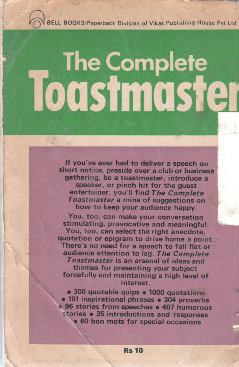 THE COMPLETE TOASTMASTER BY HERBERT V PROCHINOV - Image 2