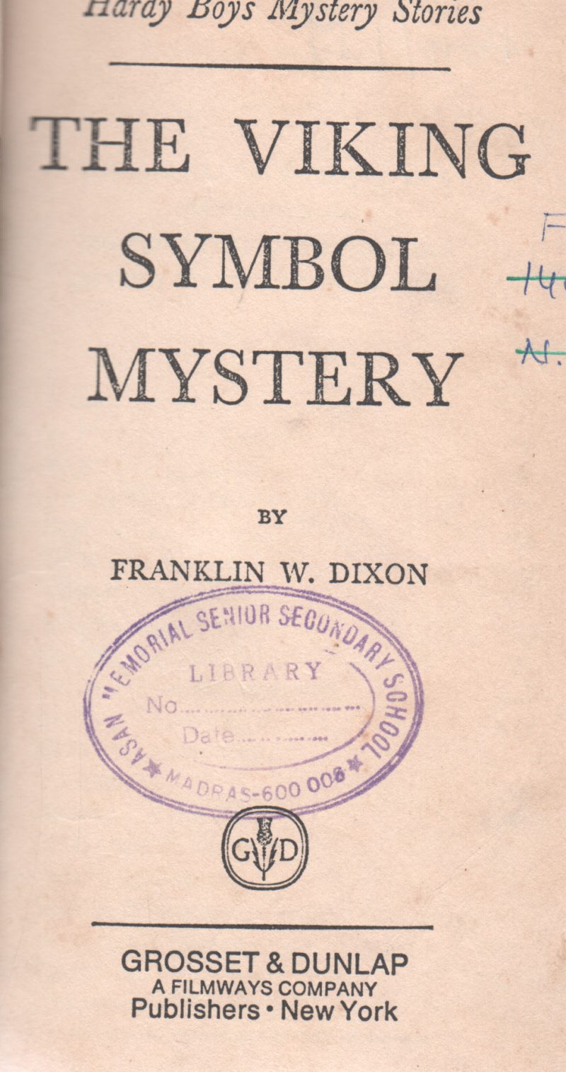 THE VIKING SYMBOL MYSTERY BY FRANKLIN W.DIXON
