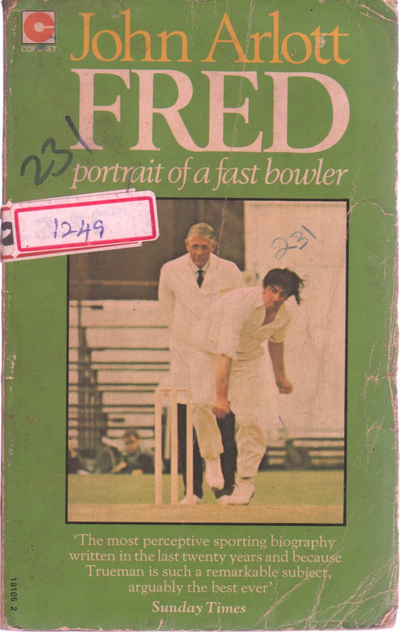 POTRAIT OF FAST BOWLER BY JOHN ARLOTT FRED